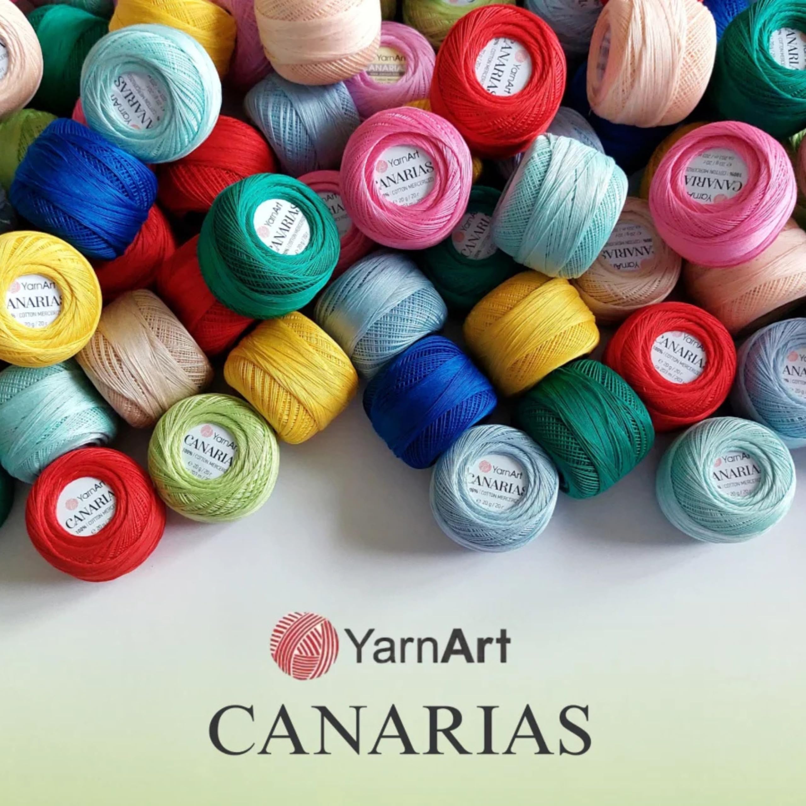 YarnArt Canarias 100% Mercerized Cotton Crochet Thread – 20g (0.7 oz), 203 Yards – Ultra Fine Lace Weight Yarn for Crochet, Lace, Doilies, Embroidery & Accessories (9999, Black)