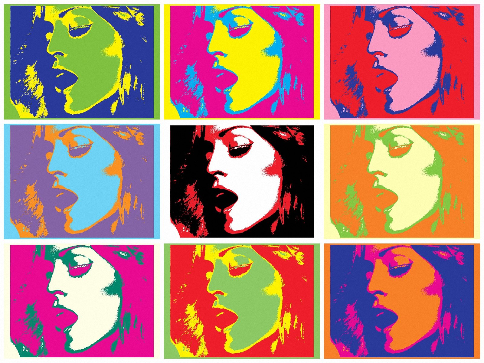 MADONNA ÖZET POP SANAT ANDY WARHOL A4 Ebat SATEN KAĞIT FOTOĞRAF