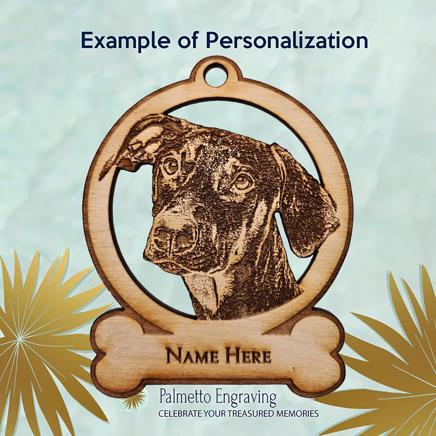 Doberman Pinscher Ornament, Personalized Doberman Christmas Ornaments, Unique Gifts, Christmas Tree Decorations, Dog Xmas Tree Ornaments, Soft Eared - Image 2