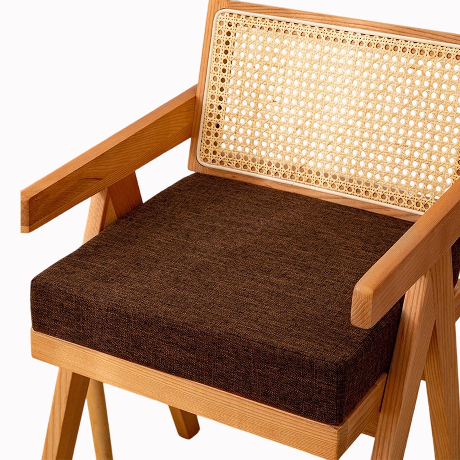 Hkjgnh F12 Memory Foam Square Seat Cushion 3/5/8Cm Thick,40/45/50Cm Stool Cushion, Circle Chair Pad With Removable Cover For Dining Kitchen Bar Chairs(,50X50x8cm)
