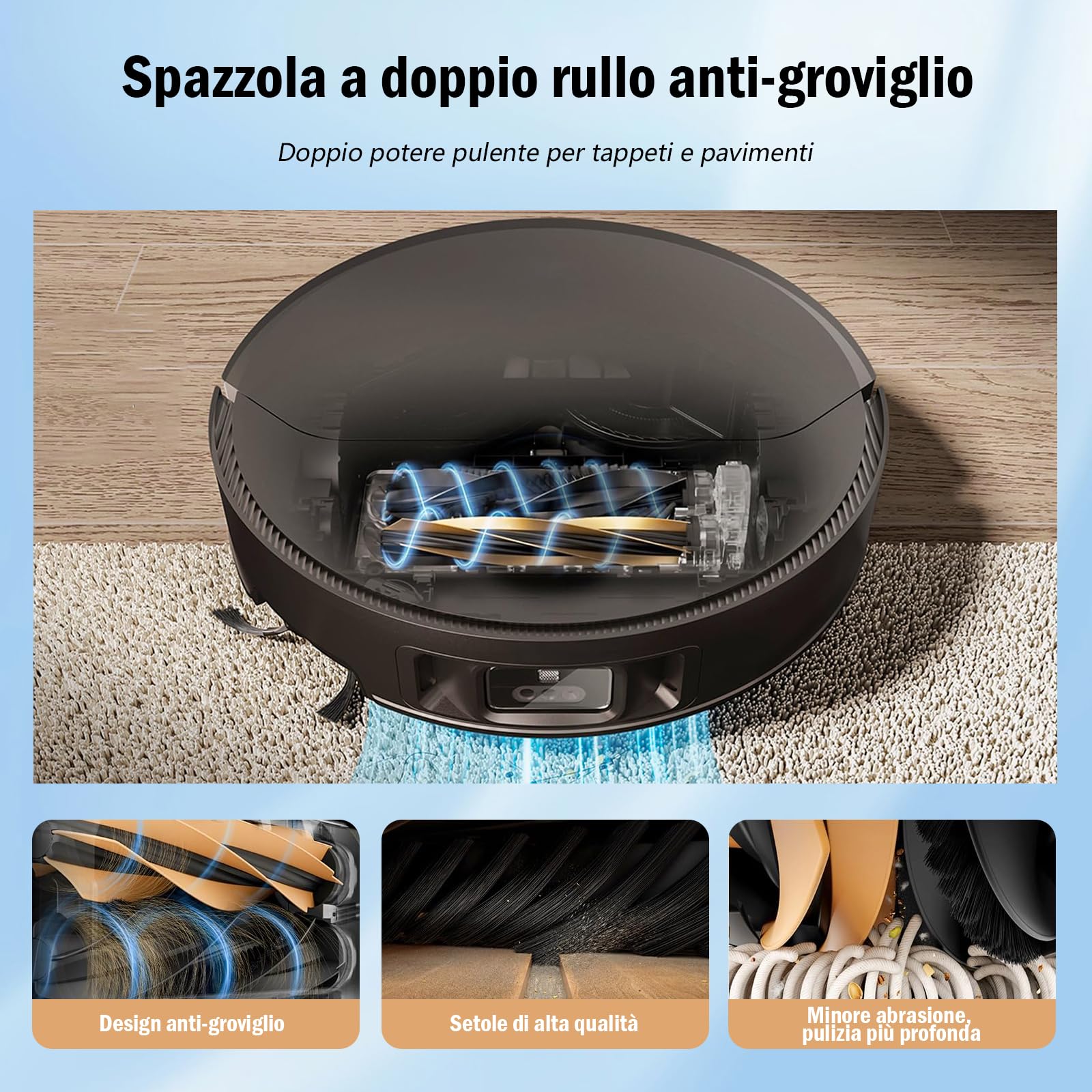 LOVOBO 26 Pezzi Accessori per Dreame X50 Ultra Complete/Master/L50 Pro Ultra/L40s Pro Ultra/Mova V50 Ultra Complete Aspirapolvere, Spazzola Principale, Filtri Hepa, sacchetti per la polvere, Panni Mop