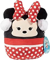 Vista 3 de Squishmallows Paquete de 2 peluches navideños de Mickey y Minnie Mouse de 8 pulgadas, con licencia oficial, juguete de peluche coleccionable suave
