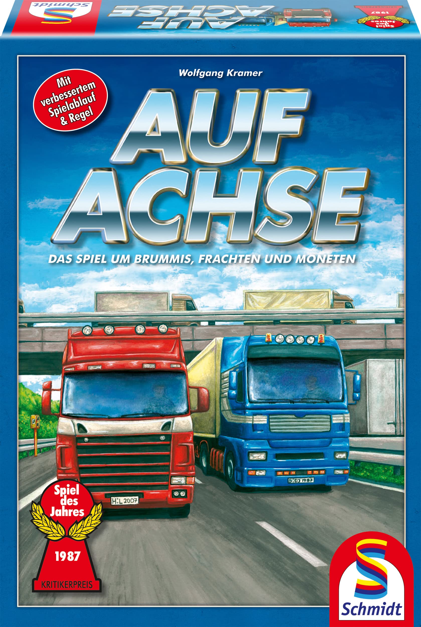 Schmidt Spiele 49090 - Auf Achse, Spiel des Jahres 1987, Blau