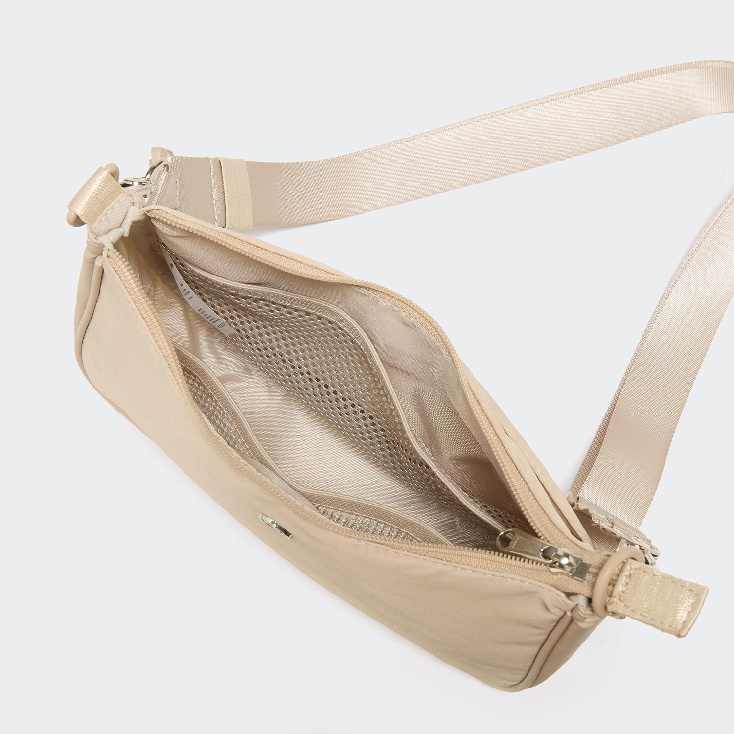 Pander Lightweight Nylon Day Sling Crossbody Bag with Adjustable Removable Strap, Compact Everyday Carry Organizer