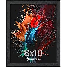 MCS Studio Gallery 8x10 Picture Frame Black Woodgrain, Vertical & Horizontal Wall Hanging & Easel for Tapletop Display, Rectangle Photo Frame for Photos, Posters & Art Prints (2-Pack)