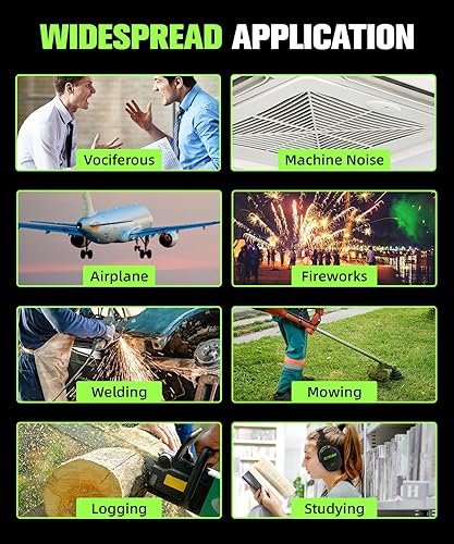 Miniatura 7 de ZOHAN 012 Hearing Protection Earmuffs for Noise Reduction - SNR 34dB - Ear Protection for Shooting, Mowing, Autism