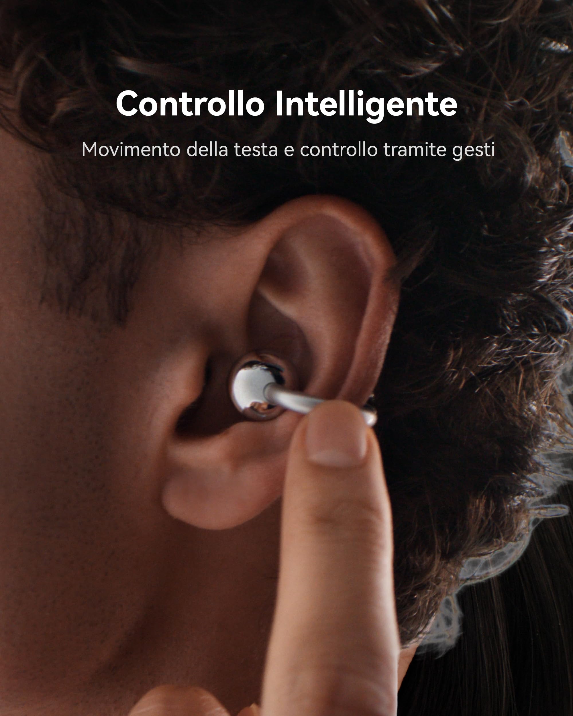 HUAWEI FreeClip 2 S Blu, Auricolari Wireless, Design Leggero | Comfort di Indossamento Tutto il Giorno, Custodia di Ricarica Luminosa, Controllo Intelligente, Ascolto adattivo open-ear