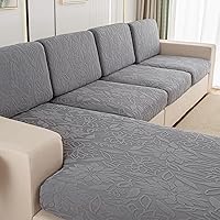 Vista 2 de Funda elástica para sofá seccional, múltiples patrones y colores, diseño de funda de sofá para respaldo (1 unidad)