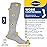 Dr. Scholl\'s Mens Athletic & Work Compression Over The Calf - 1 3 Pair Packs Moisture Management Sock, Gray, 7-12 US