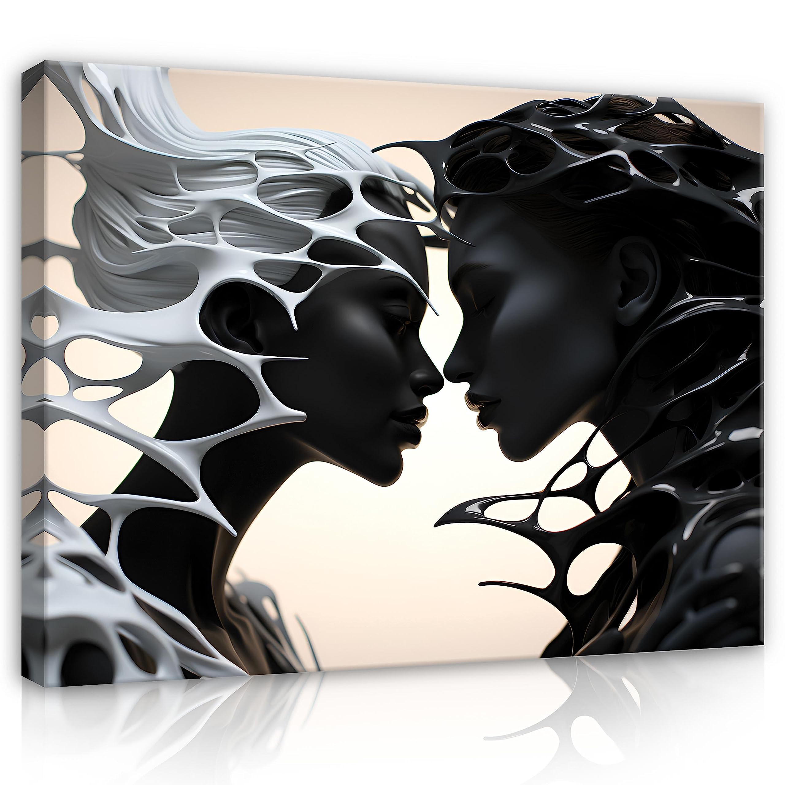 WallArena - Canvas Art - Coffee & Milk - 120x80 cm Prints - Picture On Canvas - XXL Large Wall Art For Living Room & Bedroom - Modern Living Room Wall Art - Art Canvas Print Abstract โ image 1