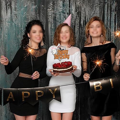 Vista 91 de Rsstarxi 1 paquete de decoración espeluznante para tartas, fantasma, murciélago, araña, decoración de Halloween y primer cumpleaños Diseño 4