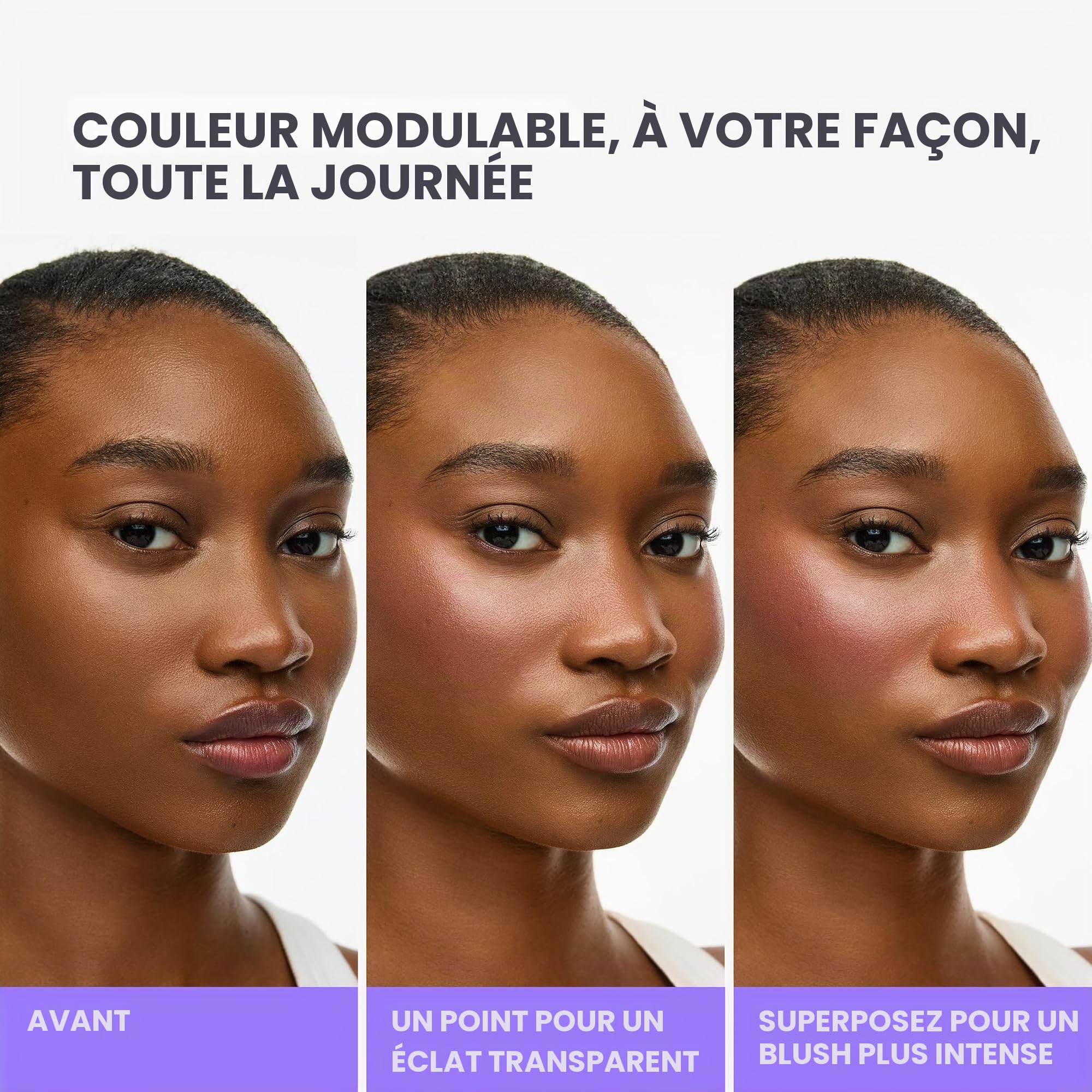 Teinte blush liquide Wonderskin - Blush longue tenue, sans transfert | Ce fard à joues liquide sans transfert, rose lilas, offre une couleur légère et modulable qui tient toute la journée.