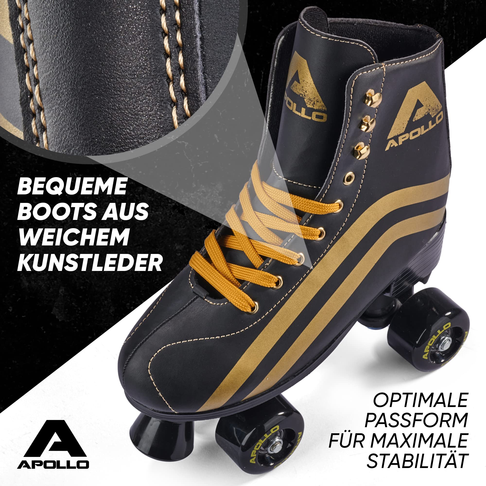 Patins à Roulettes Vintage Apollo Super Jogging - Taille 40, Boîte D'origine, Années 80/90