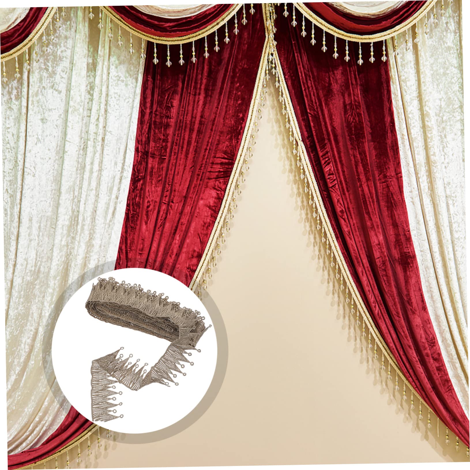 EXCEART Accesorios De Encaje Tela De Encaje Ribete De Tela Ribete Flecos Hogar Diy Diy Para Bodas Vestido De Novia