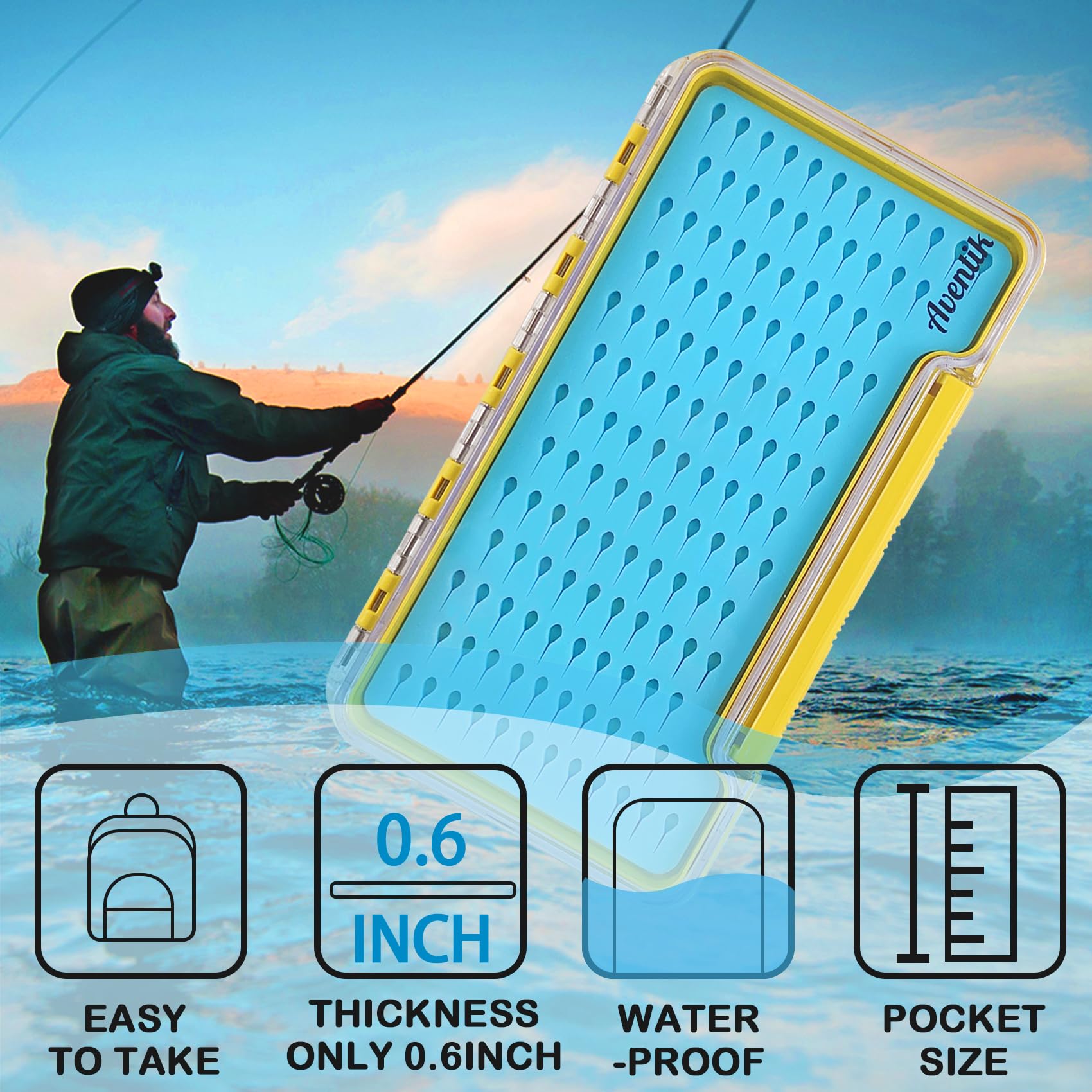 Marymount Fish Box Snapklik.com : AVENTIK EUPHENG Fly Fishing Boxes Silicone Super Slim ...