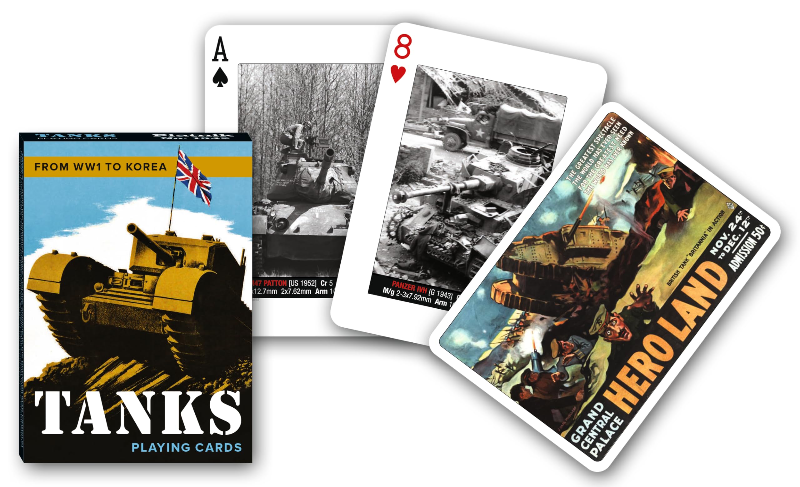 Amazon.com: Piatnik 00 1542 Tanks Playing Cards : Toys & Games