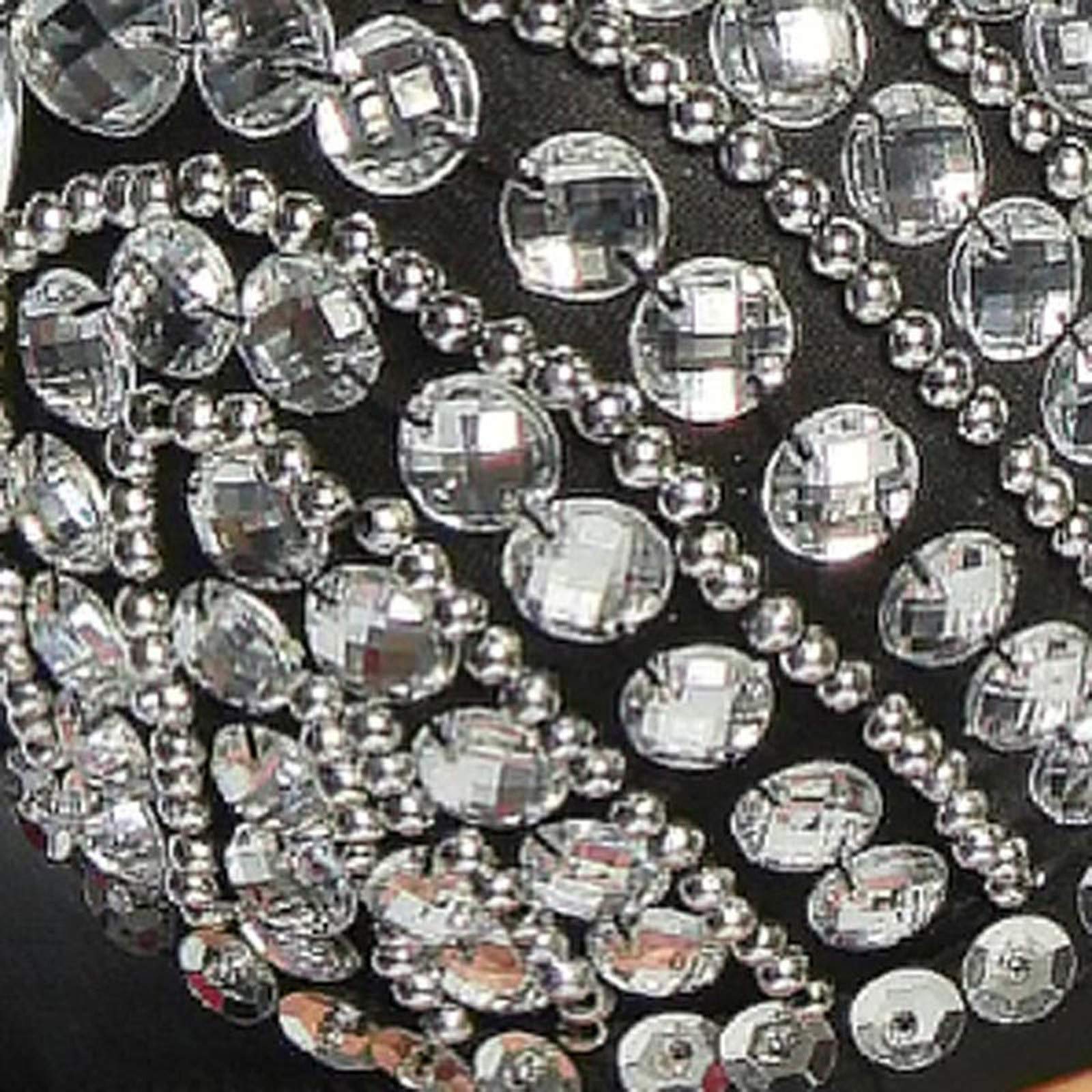 Reggiseno Gioiello Donna,Reggiseno Contenitivo Donna Push Up Argento Scintillante Strass Catene Pettorali Discoteca Bikini Catena di Reggiseno