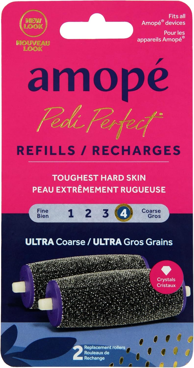 Amope Pedi Perfect Electronic Foot File Refills - Ultra Coarse, Removes Hard and Dead Skin - 2 Count - Image 1 of 7