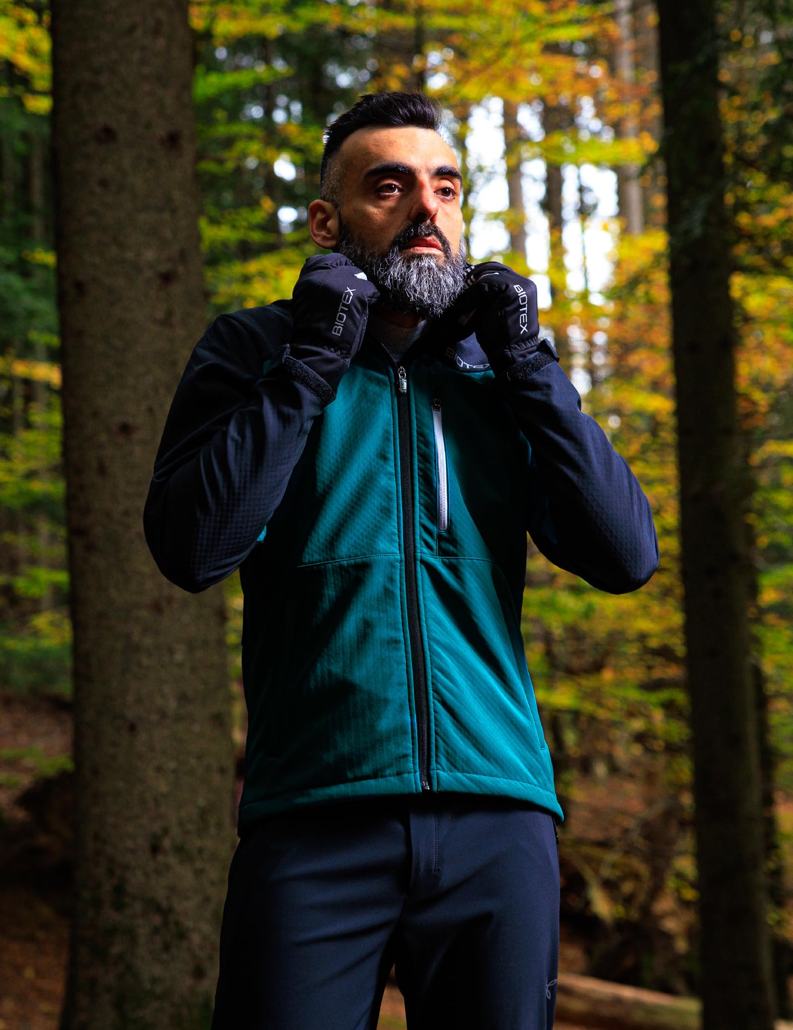 BIOTEX Guanti Termici Extrawinter per Bici a Dita Lunghe, Protezione da Vento e Pioggia, ideale per Ciclismo su Strada o MTB