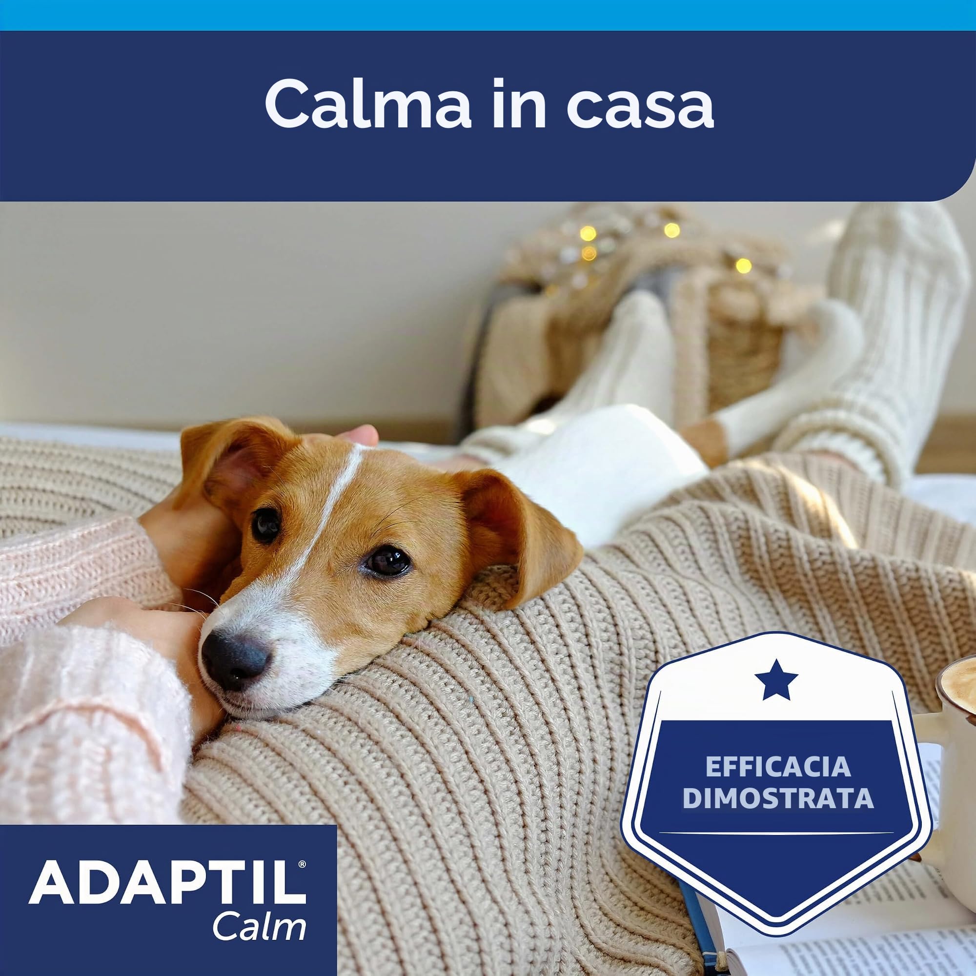 Adaptil Calm - Anti-Stress per i Cani - Home Alone, Paura, Forti rumori, Adozione - Diffusore + Ricarica 48ml