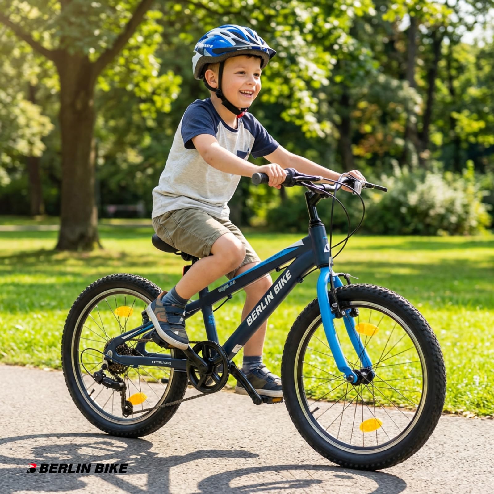 Grizz 20 Zoll Mountainbike - Leichter Aluminiumrahmen - 7-Gang Shimano