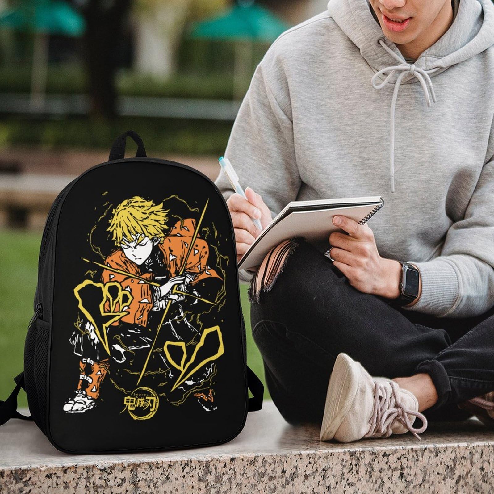 Amazon.co.jp: リュック 鬼滅の刃 我妻善逸 バックパック 大容量