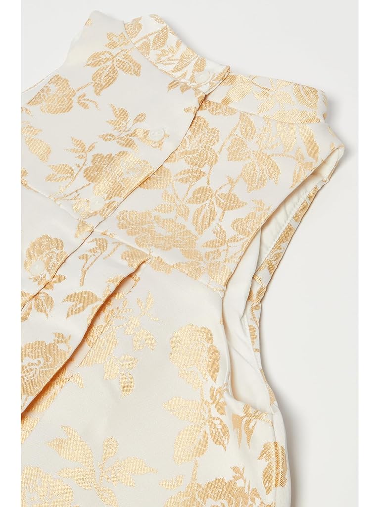 Gold Janie and Jack Gold Floral Shift Dress (Toddler/Little Kid/Big Kid)