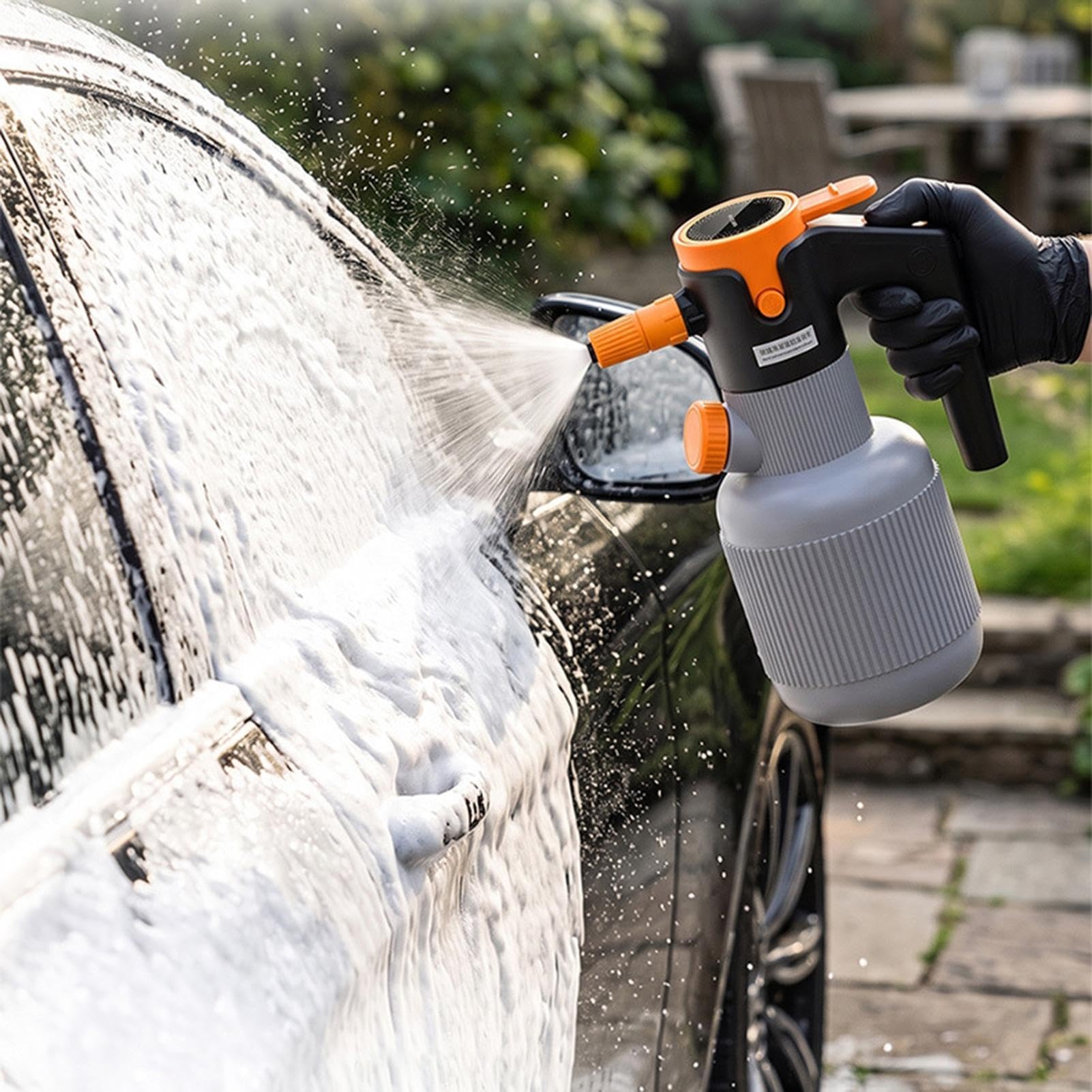 Laveur Voiture Buse Réglable Pulvérisateur Électrique sans Fil 1,5 L