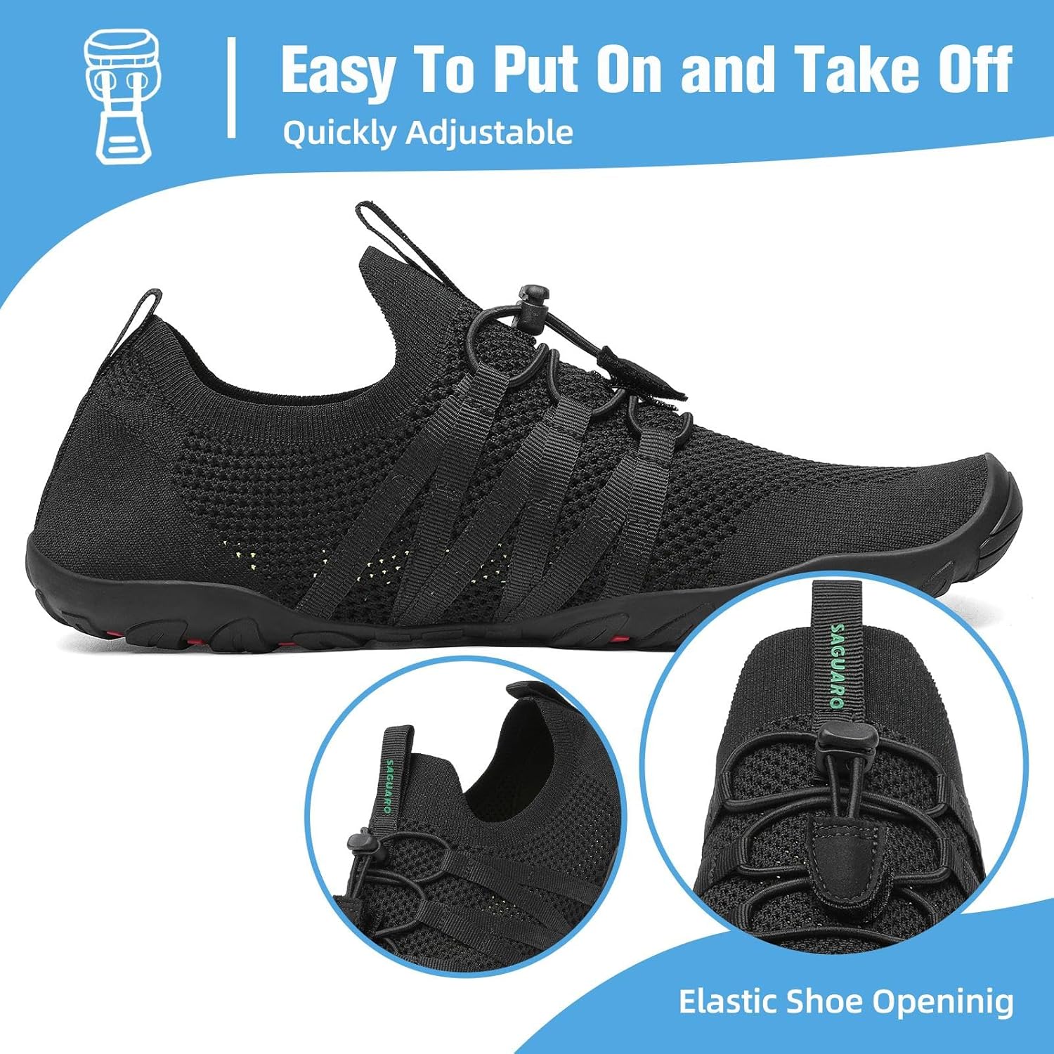 Mishansha Water Shoes for Women Men Barefoot Beach Shoe Quick Dry Aqua Swim Socks for Surfing Yoga Size 4.5-15 Women/3-13.5 Men - Image 6