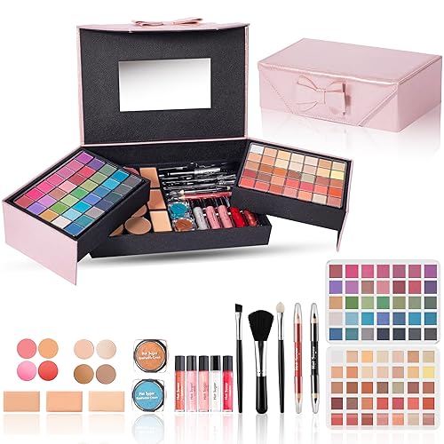 Hot Sugar Kit de maquillaje para niñas de 10 a 12 años, kit completo de maquillaje para mujeres, juego de regalo de cosméticos para adolescentes