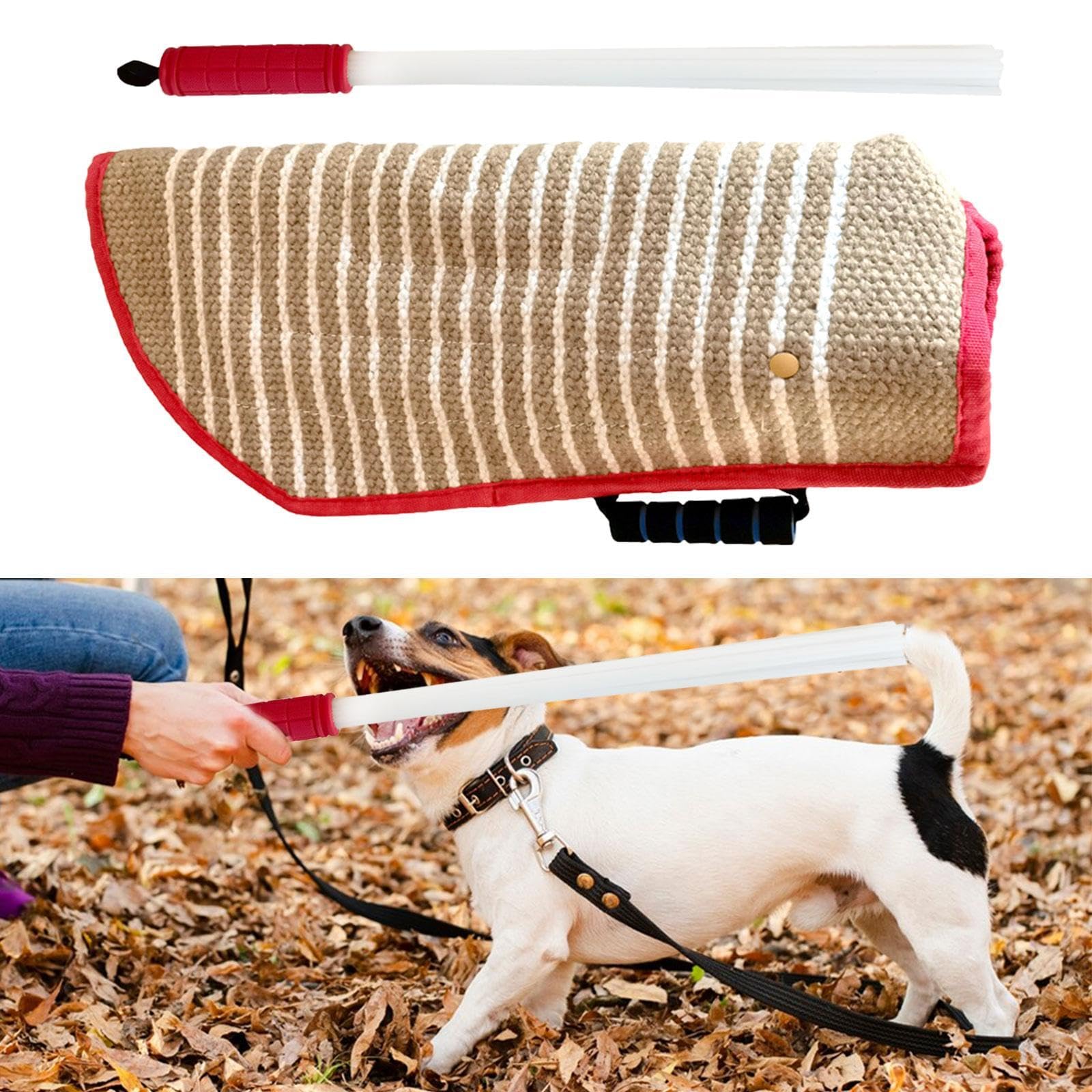 2 Piezas de Funda para Mordedura de Perro, Palo de Entrenamiento, Almohada de Entrenamiento, Juguete de Tracción con Doble Costura, Adecuado para