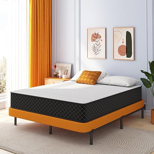 Miniatura 4 de Swbvs Colchón doble, colchón híbrido de espuma viscoelástica de 10 pulgadas, colchón de cama matrimonial en una caja, alivio de presión y colchones