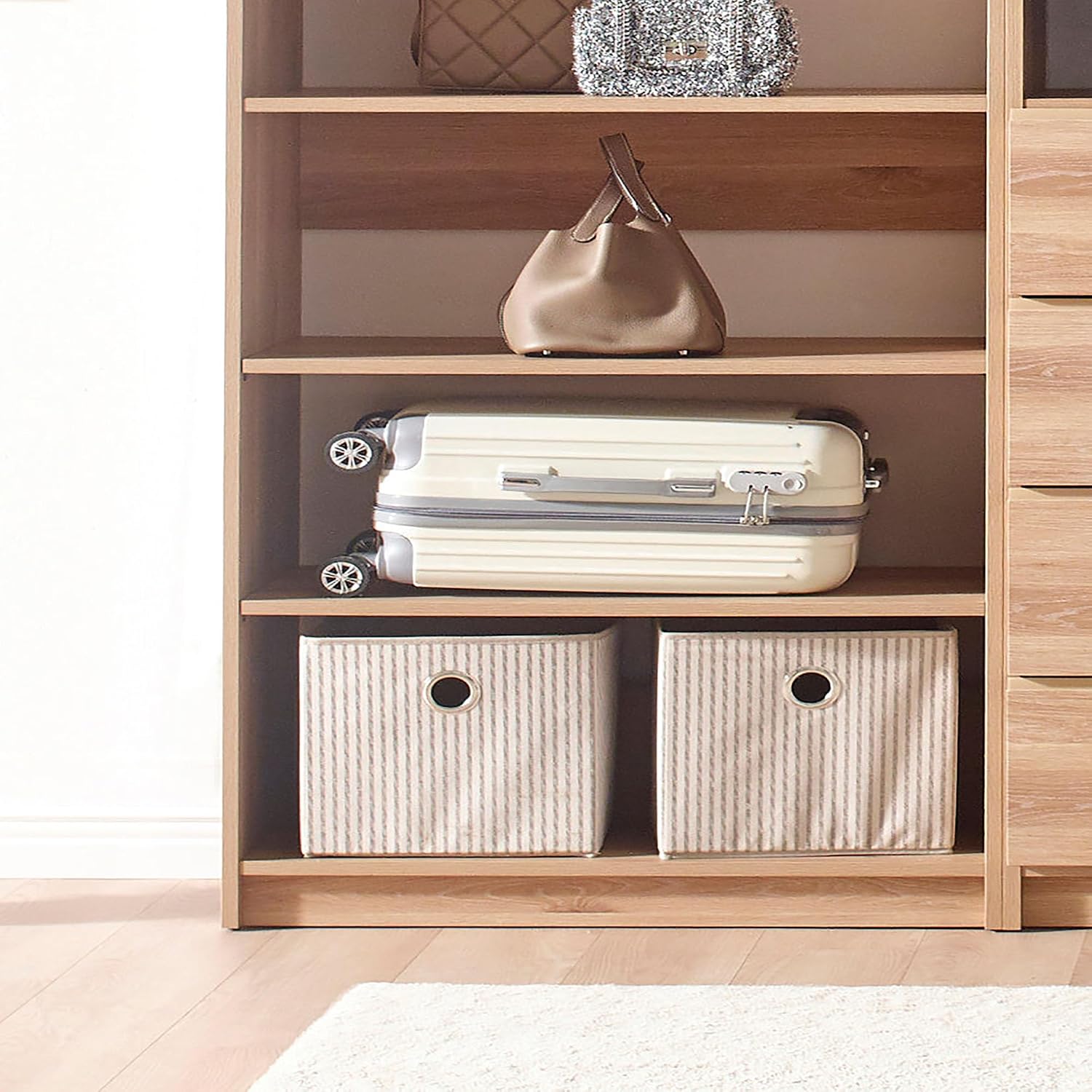 Prosper Oak Freestanding Walk in Wood Closet System