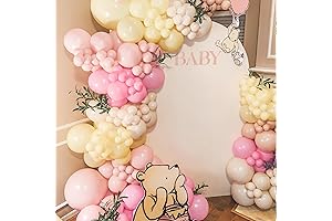 Pastel Baby Pink, Yellow Symphony Balloon Arch Kit
