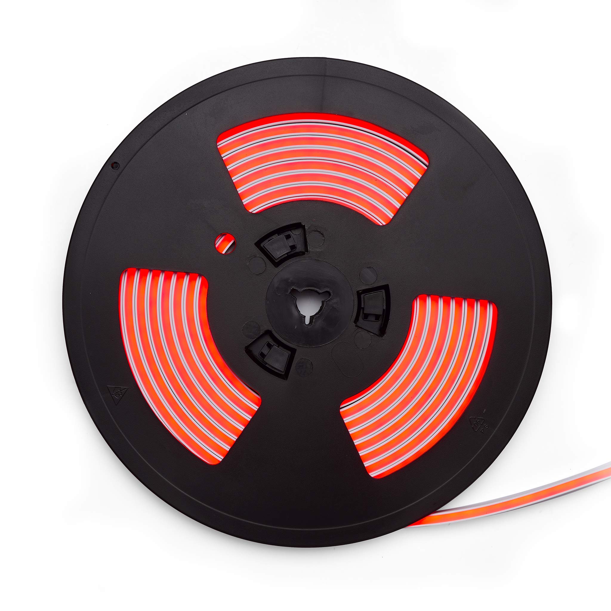 5 mètres bande LED néon flex waterproof IP67 24 V DC (rouge, 6 x 12 mm 11 watt/mt 126 led/mt)