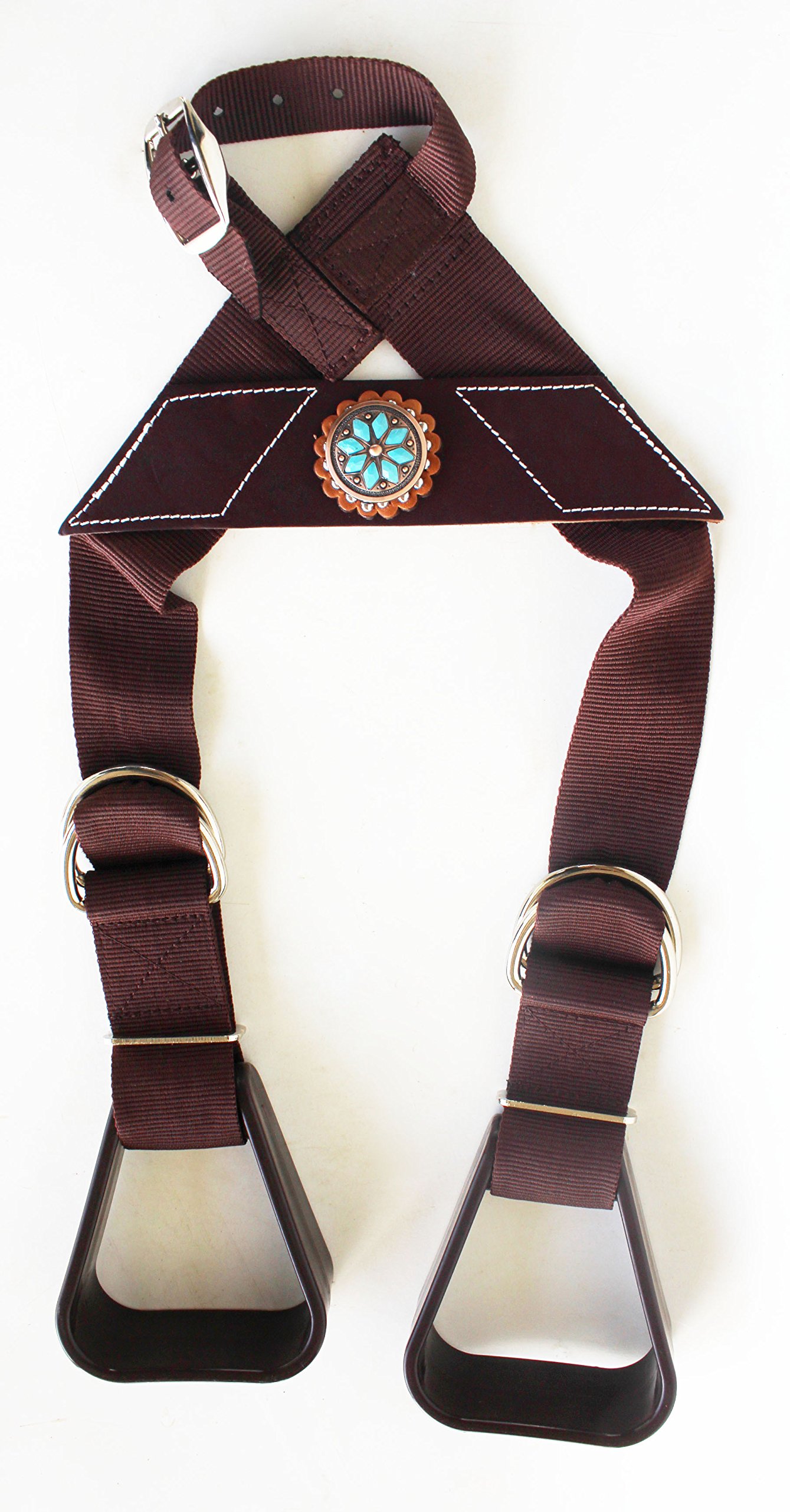 Horse Saddle Western Show Buddy Stirrups Kids Child Youth Pony Rodeo 5138CO249