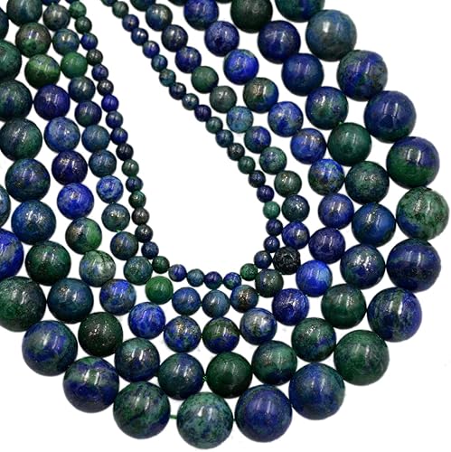 Miniatura 50 de AD Beads Cuentas sueltas redondas de piedras preciosas naturales de 381 mm para pulseras, collares, aretes, manualidades de joyería DIY