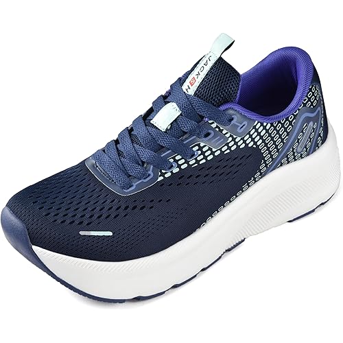 JACKSHIBO Wide Toe Box Shoes Women Arch Support Wide Sneakers for Running Walking Athletic Tennis Orthopedic Plantar Fasciitis Workout with Thick Cushion Zero Drop Sole Width Shoes