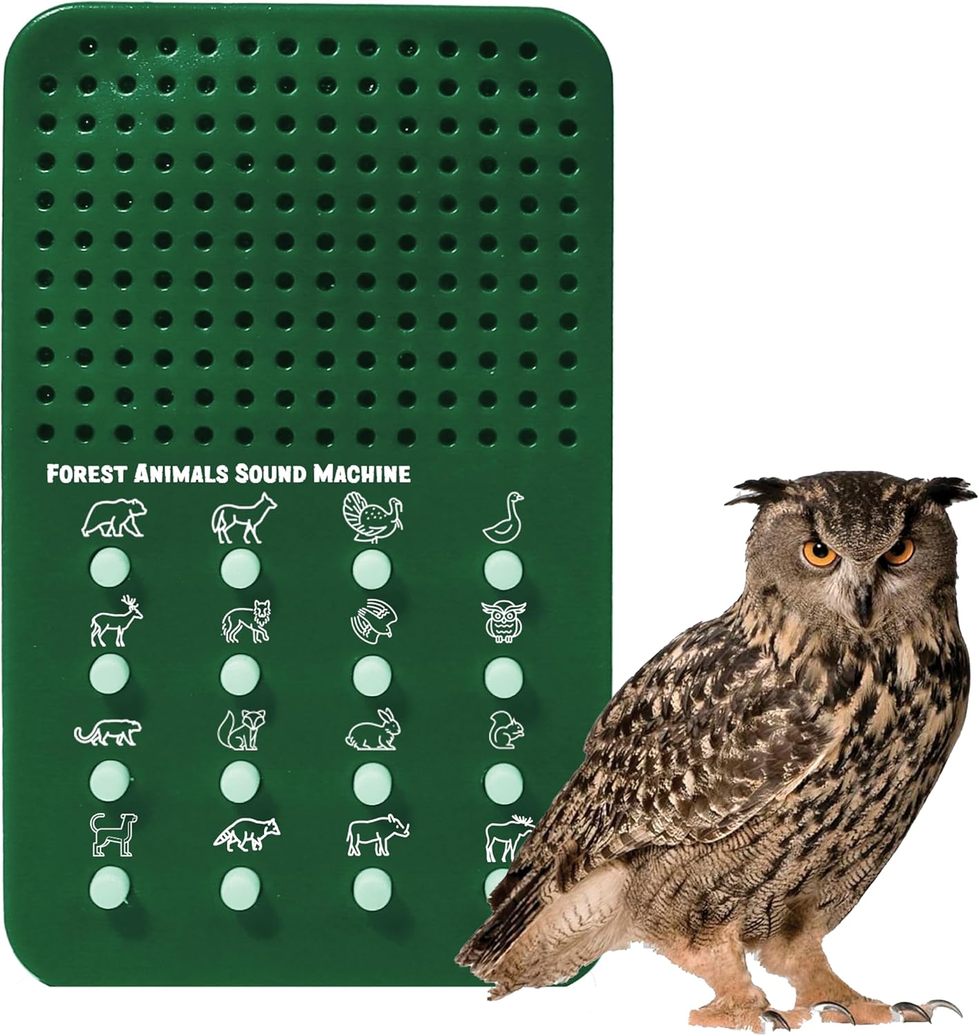 Forest Animal Caller with 16 Different Calls, Hoots, Hollers, Quacks, Noises - Portable Electronic Hunting Toy Sound Maker for Kids - Game Sound Effects Board, Noisemaker Turkey, Elk, Duck Noise Gift