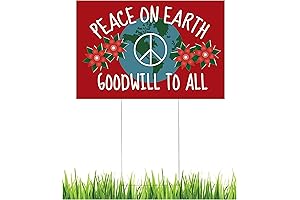 Peace on Earth Holiday Christmas Winter Solstice Peace Sign
