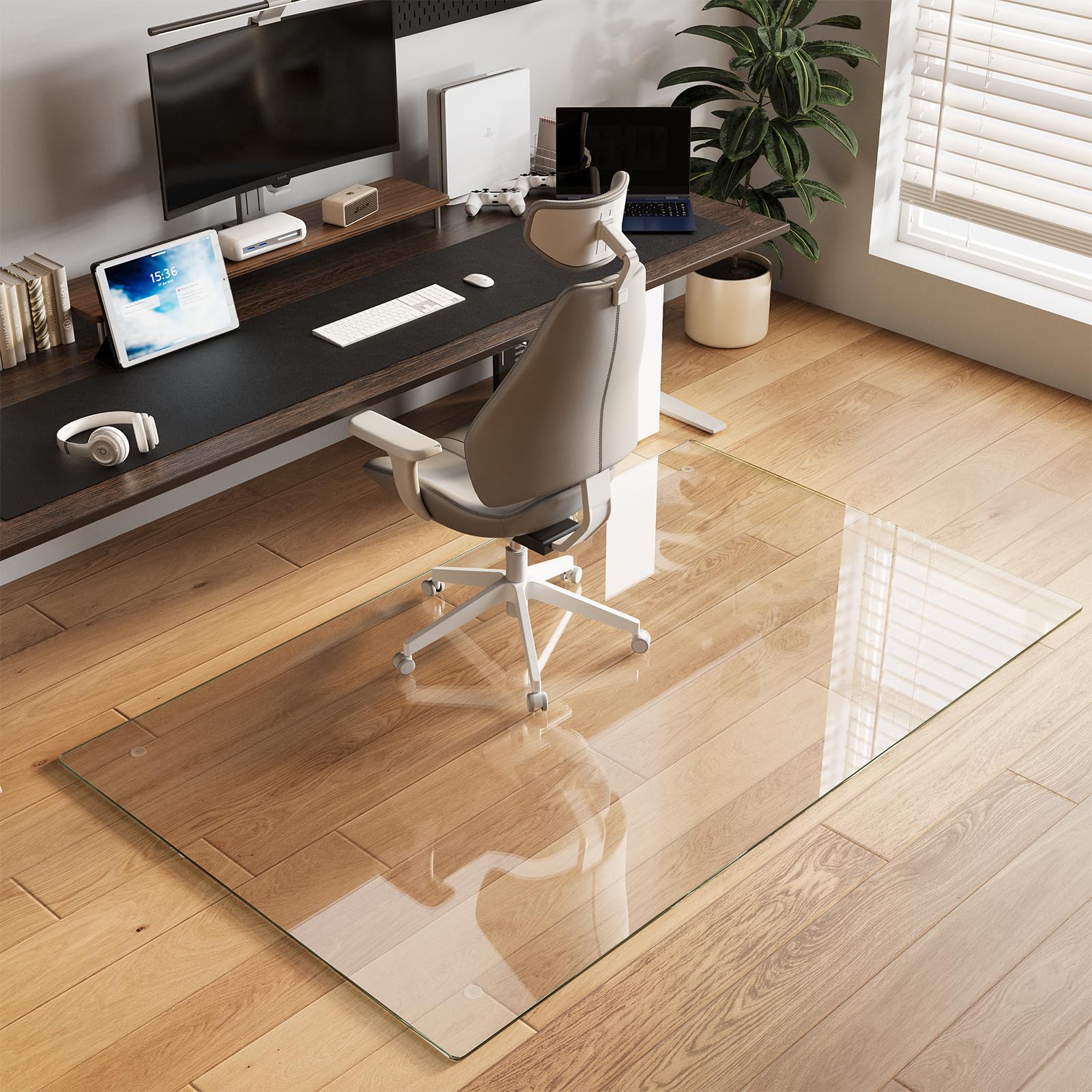 Koonmi 40" x 80" Office Chair Mat for Hardwood Floors &amp; Carpets