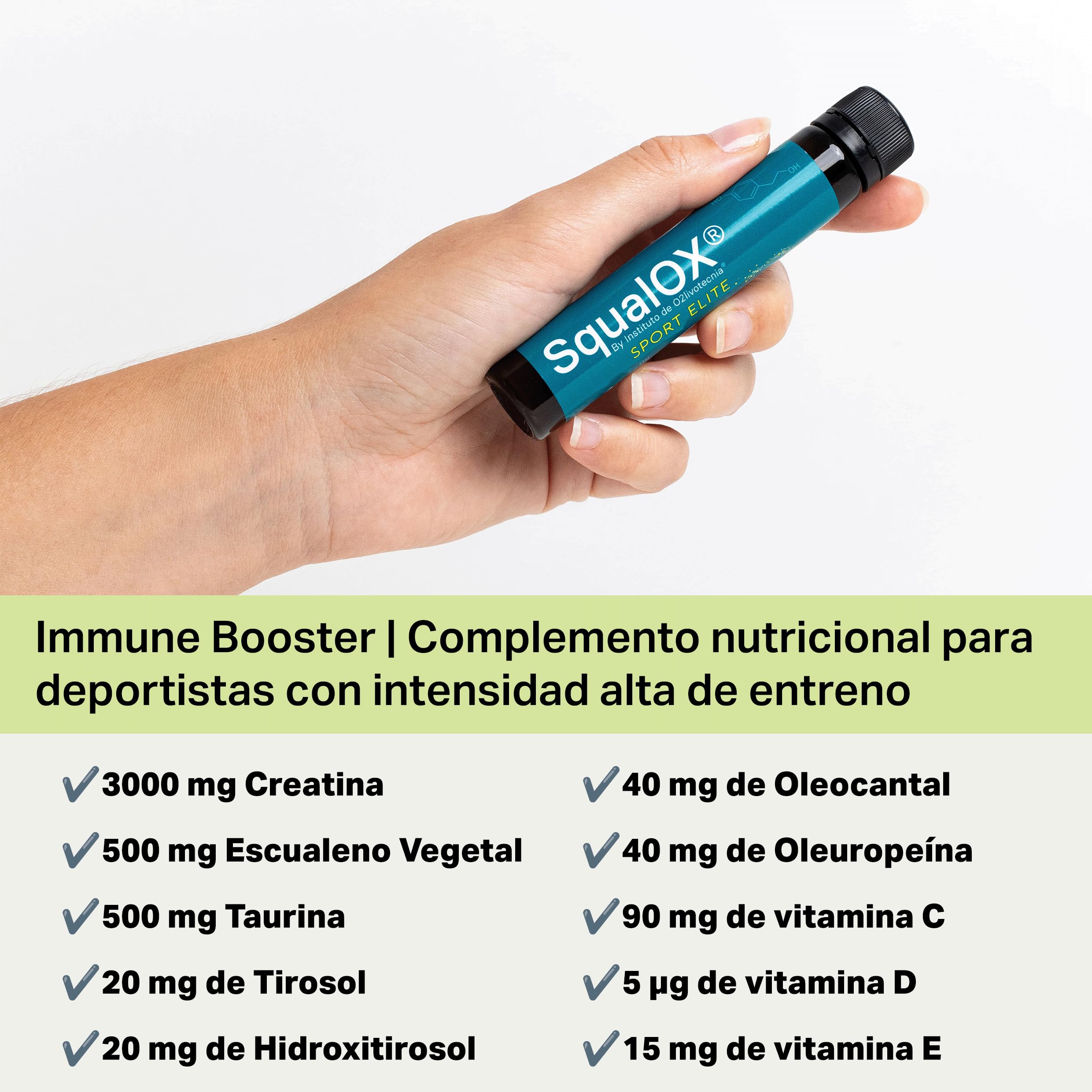 Elite Recovery – Suplemento post-entreno con Creatina, Taurina, Escualeno, Polifenoles, Magnesio, Zinc, Coenzima Q10 y Vitaminas C, D, E y B6 | Recuperación muscular (15 dosis)