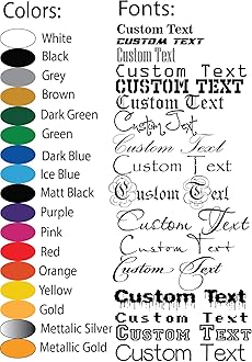 Personalized Design Your Own Name - Custom Vinyl Sticker Car Window - Boat - Lettering JDM Automotive Windshield Graphic Name Letter Auto Vehicle Door Banner - Custom Vinyl Decal