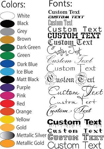 Diseño personalizado con tu propio nombre – Adhesivo de vinilo personalizado para ventana de coche – Barco – Letras JDM para parabrisas automotriz