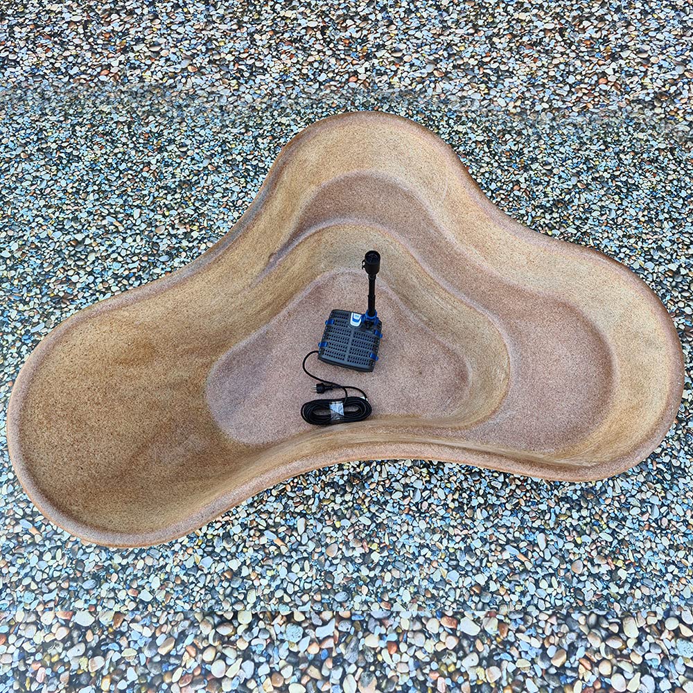 Giardini d'Acqua Kit Laghetto da Giardino Completo Modello Guadalupa, Misure Vasca 197 cm x 126 cm + Filtro Interno Uvc 1500 capacità 440Lt Pompa Inclusa