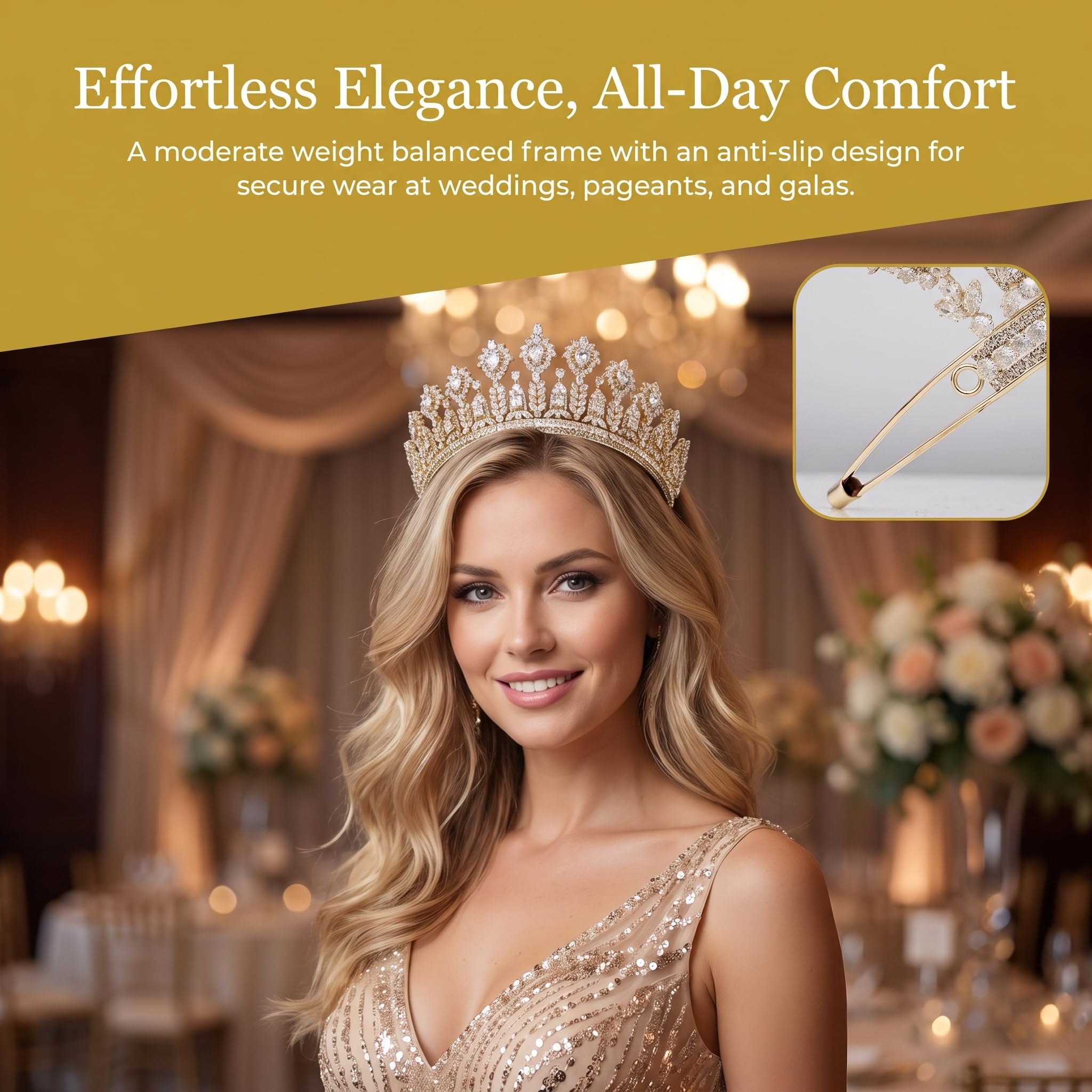 Tiaras y coronas de boda de lujo con circonita cúbica 5A para mujer, hechas a mano, diadema grande para novia, graduación, cumpleaños, reina, accesorios para el cabello, diadema de circonita