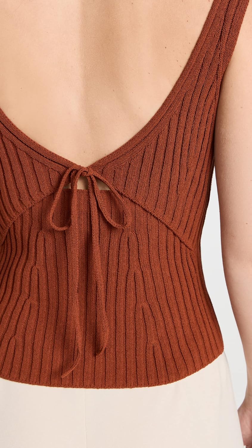 Vince Womens Tie Bk Tank - Image 7