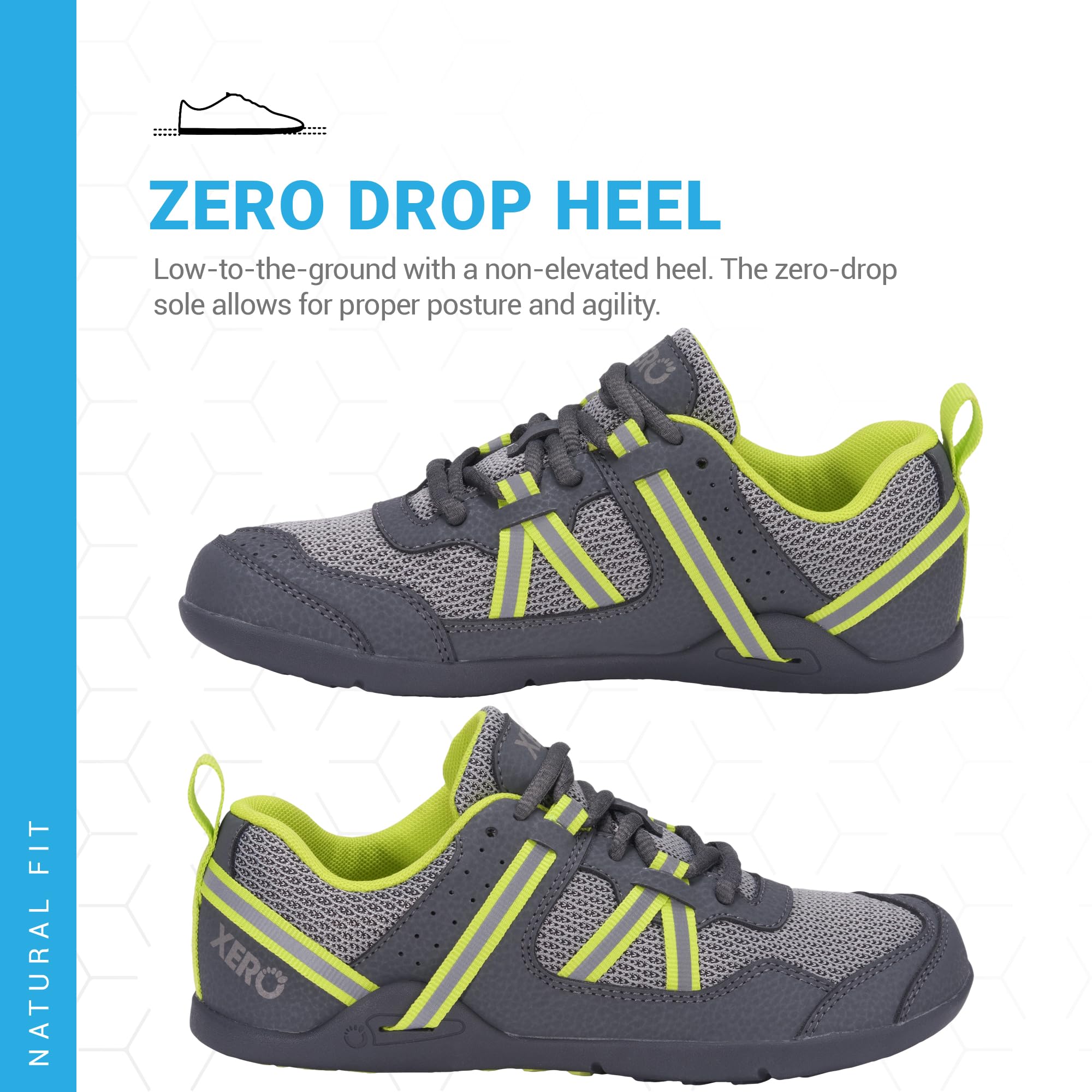Xero Shoes Buty do biegania dla dzieci dla chłopców i dziewczynek, lekkie, zero drop, uczucie chodzenia boso
