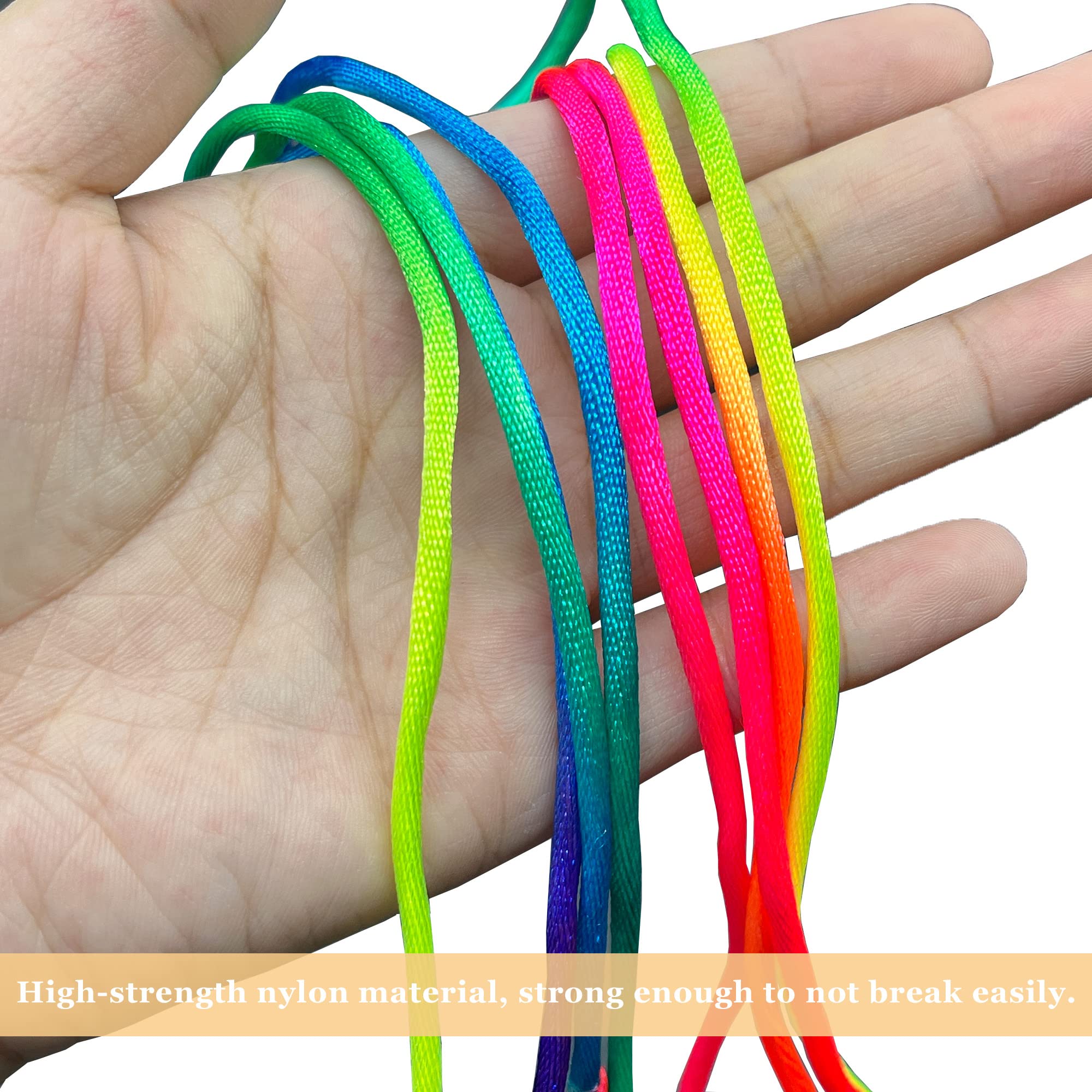 Educational Coordination Toys 10-Piece Rainbow Finger Rope Set ...