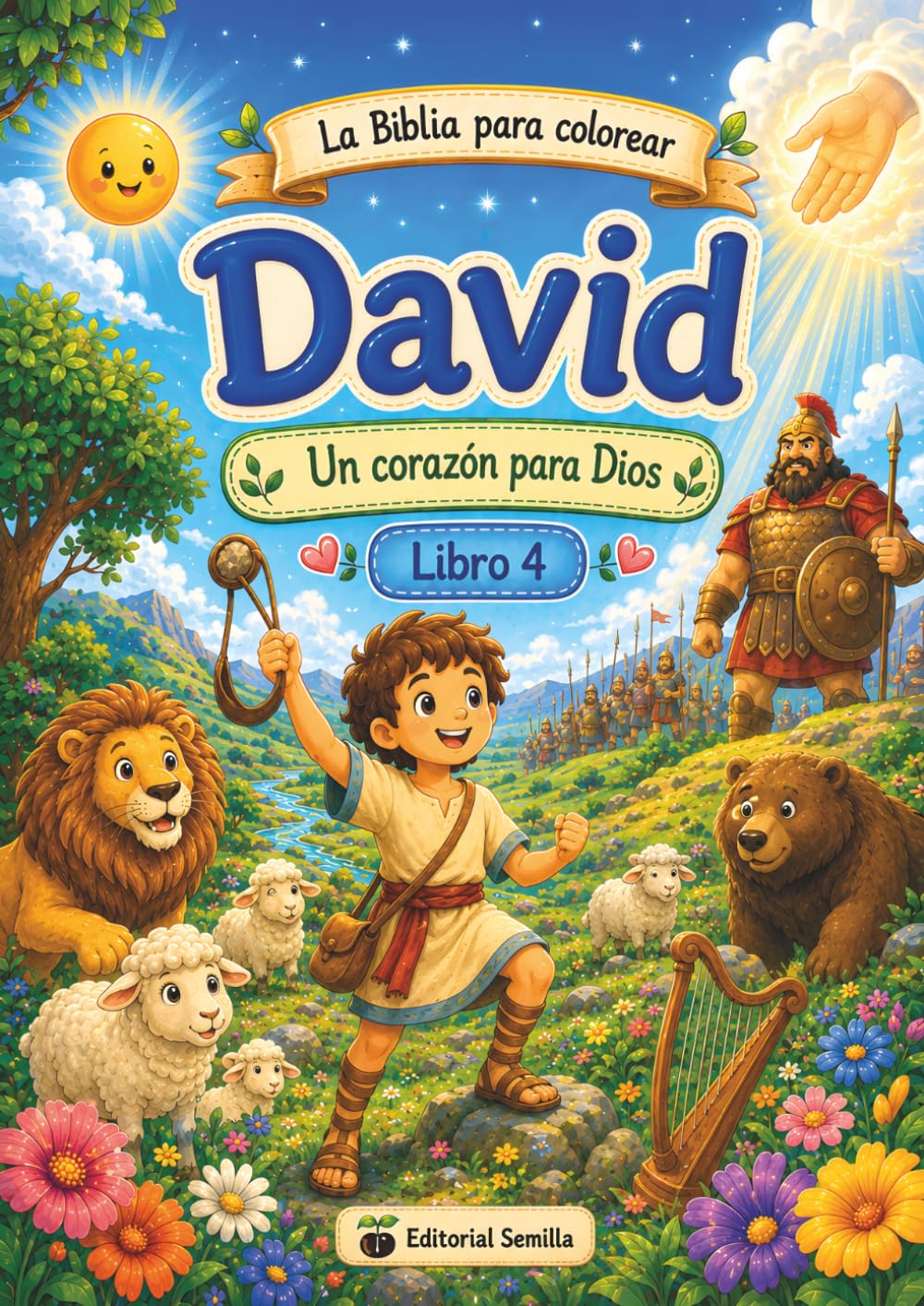 La Biblias para colorear - David: Un corazón para Dios